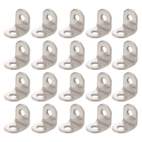 20 Pcs Joint Angle Bracket Stainless Steel Corner Code Leg Shape Right