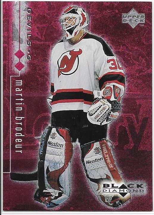 1998-99 Black Diamond MARTIN BRODEUR Double Diamond parallel card #50