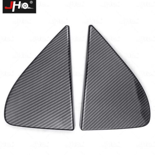 ABS Carbon Fiber Front Triangle A Pillar Trim For 2019-2024 Chevy Silverado 1500 - Bild 3 von 9