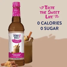 Jordan's Skinny Syrups Brown Sugar Cinnamon 750 ml/25.4 Fl Oz.