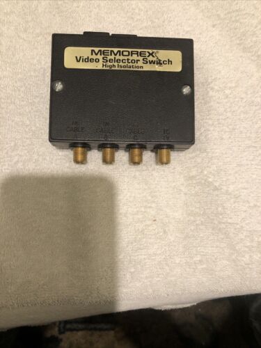 Memorex Video Cable Selector Switch,High Resolution,3-Cable To In To Out To Tv