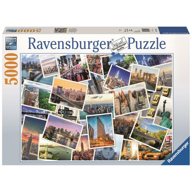 Ravensburger Puzzle /"Großartiges New York/" Erwachsenenpuzzle Kinder Spielzeug