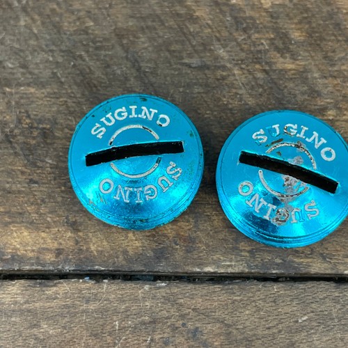 Sugino Super Maxy Cross Dust Caps Old School BMX Blue CRank Arm Anodized Alloy - Picture 6 of 19