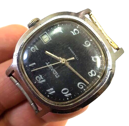 VINTAGE SOVIET RUSSIA USSR MENS WATCH POLJOT MECHANICAL NOT WORKING RARE - Picture 6 of 15