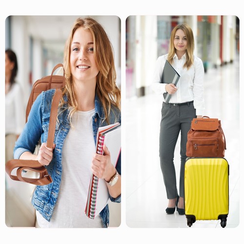 LOLONG Messenger Bag For Women | Leather Waterproof | Laptop Bag - Picture 7 of 26