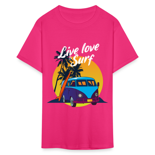 Live Love and Surf shirt Surfer Sunset Beach Surfing Lover T-Shirt Size S-6XL - Picture 35 of 68