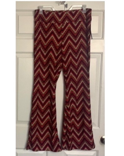 NEU NO BOUNDARIES High Rise Zick Zag Flare Stretch Hose Neu mit Etikett XXL (19) - Bild 4 von 9