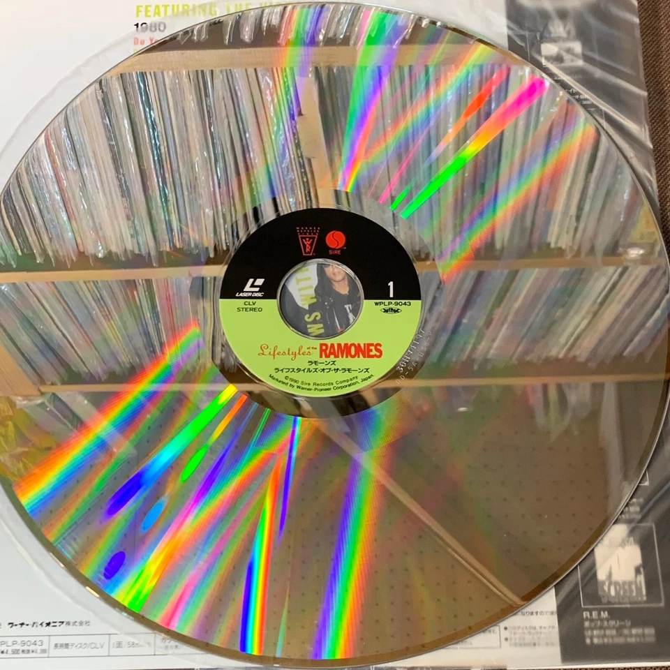 RAMONES Lifestyles Of The Ramones JAPAN Laser Disc LD WPLP-9043 w/ OBI + INSERT - Image 3 of 4