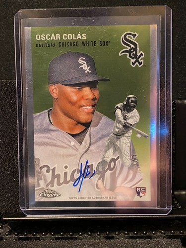 Oscar Colas 2023 Topps Chrome Platinum Rookie Auto - White Sox - Picture 1 of 2
