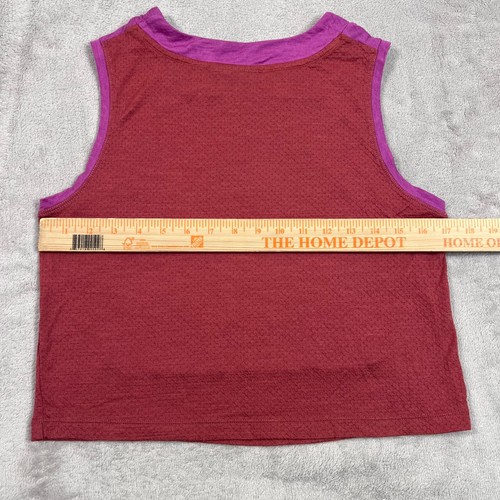 Icebreaker Shirt Womens Small Purple Cool Lite Lightweight Breathable Cropped - Imagen 6 de 9