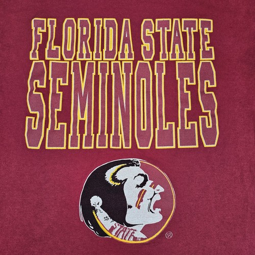 Vintage Florida State Seminoles Men's Large Made In Usa Single Stitch Shirt READ - Picture 2 of 10