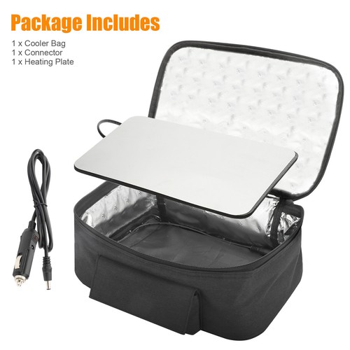 12V Car Portable Food Heating Lunch Box Electric Heater Warming Bag for Trucks - Afbeelding 9 van 9