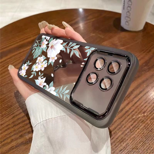 For Xiaomi Redmi Note 14 13 12 11 Pro 13T Flowers Glass Lens Silicone Case Cover - Picture 13 of 19