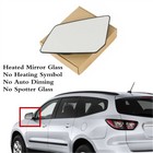 Left Side Door Wing Mirror Glass Heated Fit For CHEVROLET Traverse 2009-2017