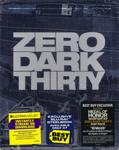 Zero Dark Thirty SteelBook 2012 Blu-ray / DVD / Digi Best Buy Exclusive No Dents - Imagen 2 de 8
