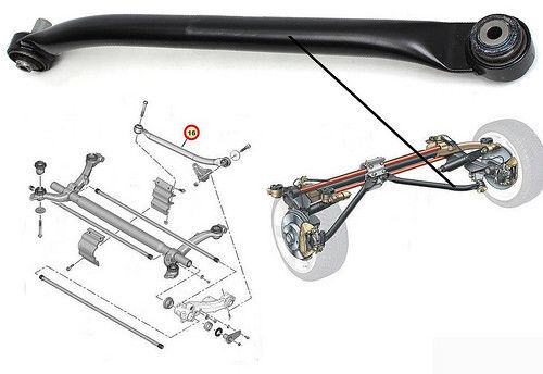 Barre Stabilisatrice Transversal Droite Train Arrière pour 206 SW 5150.92 515092 - Imagen 2 de 11