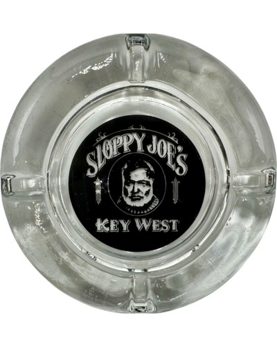Vintage Ernest Hemingway Sloppy Joe's Key West Ashtray Glass - Picture 8 of 16