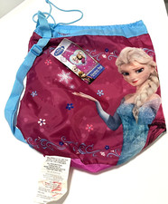 DISNEY FROZEN Elsa Olaf Anna Lightweight Drawstring Bonus Backpack NEW TAG