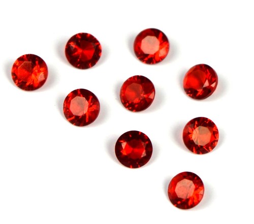 Lotto pietre preziose sciolte spinello rosso rotondo naturale 1,85 ct/9 pz certificati AGI ST12 - Foto 5 di 8