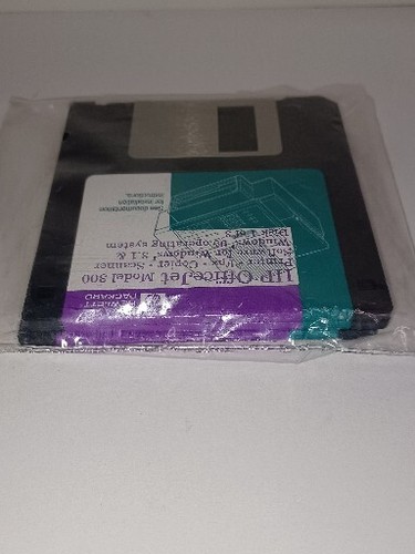 1996 HP OfficeJet Model 300 Printer Fax For Windows 3.1 & Win95 3 Disk UNOPENED - Picture 5 of 9
