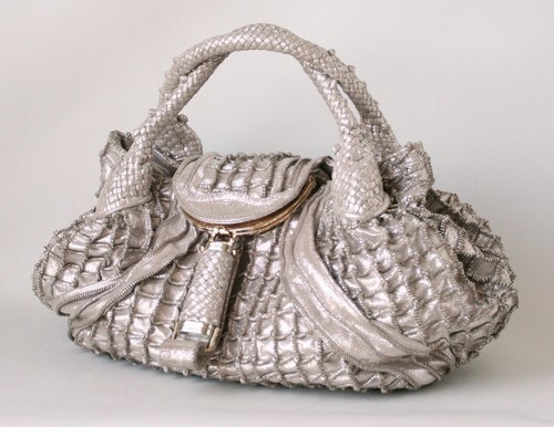 FENDI Limited Edition Spy Silber Leder Tasche Ultra Selten - Bild 2 von 13