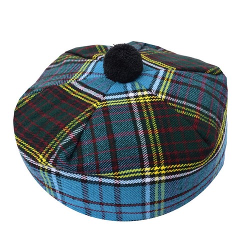Men's & Women’s Scottish Tam O' Shanter Hat Tartan Scottish Tammy Cap (One Size) - Picture 43 of 52