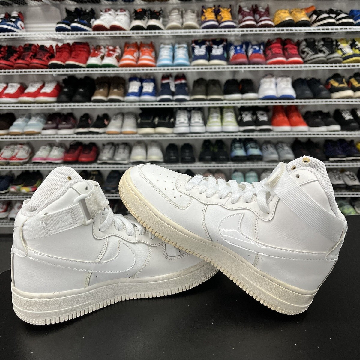 Nike Air Force 1 07 High Triple White GS Shoes 653998-100