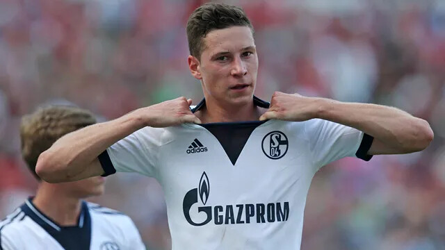 FC Schalke 04 2013 Away FAN Jersey #10 Draxler White Shirt