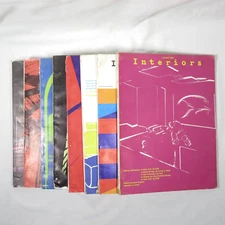 Vintage Interiors Magazine 1969 Lot of 8 Mid Century Modern Design Furniture Ads