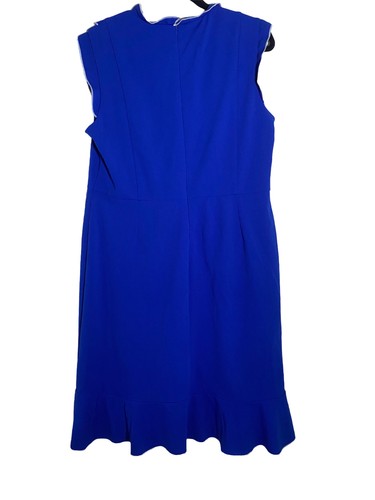 Shelby & Palmer Vibrant Blue Sleeveless Midi A-line Dress Size 16 - Picture 2 of 11