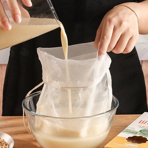 New Micron Reusable Nylon Fine Mesh Food Strainer Filter Bag For Coffee Nut Milk - Picture 12 of 24