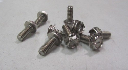 18-8 Stainless Hex Washer Head Slotted Bolt Machine Screw 10-24 x 1/2", 100 pcs - Bild 4 von 11