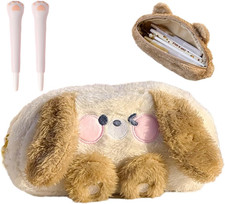Cute Cosmetic Bag Travel Makeup Pink Bunny Large Kawaii Pencil Case Pouch Bag Or