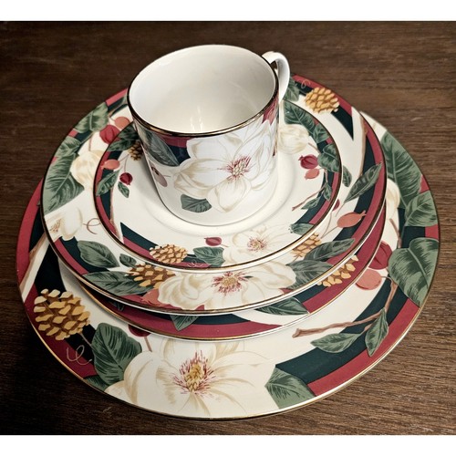 (2) CONJUNTOS TIENSHAN MAGNOLIA FINA CHINA 5 PIEZAS AJUSTE DE LUGAR - Imagen 1 de 8