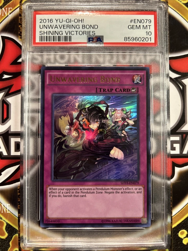YuGiOh UNWAVERING BOND #SHVI-EN079🔥PSA 10 GEM MT🔥UNLIMITED ED-2016 ULTRA RARE - Image 3 of 4