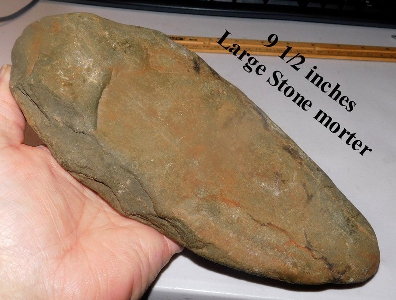 Very Large Ancient Native American Indian Artifact Stone Morter Large & Heavy