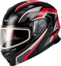 G-Max M20139155 MD-01S Transistor Helmet with Dual Lens Md Black/Red