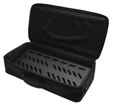 Gator Frameworks Black Aluminum Pedal Board, Large with Carry Bag