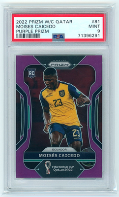 2022 Panini Prizm World Cup Qatar Purple /199 Moises Caicedo #81