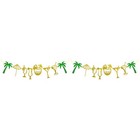 2 Sets Beach Banner Decoration Themed Party Decorations Summer Bunting