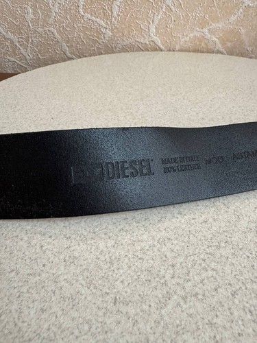 Cinturón De Cuero Vintage Lujoso Diesel Estrellas Espaco 100 cm Hecho en Italia - Imagen 3 de 6