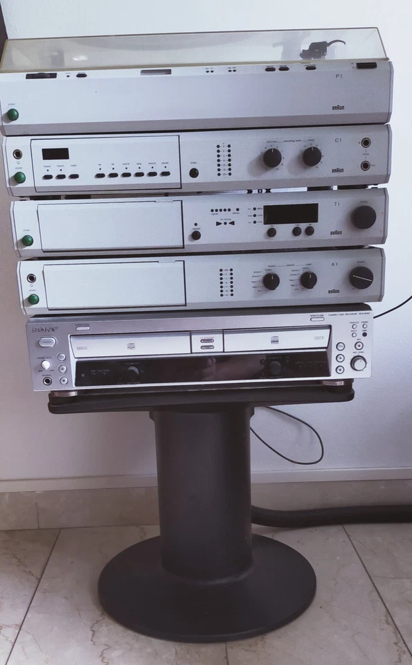braun atelier A1; T1; C1; P1 + sony Doppelcasettendeck