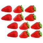 12 Pcs Künstliche Erdbeeren Erdbirne Lebensechte Früchte Erdbeerdekor