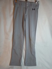 Under Armour Gray Baseball Pants Y SM Youth Small