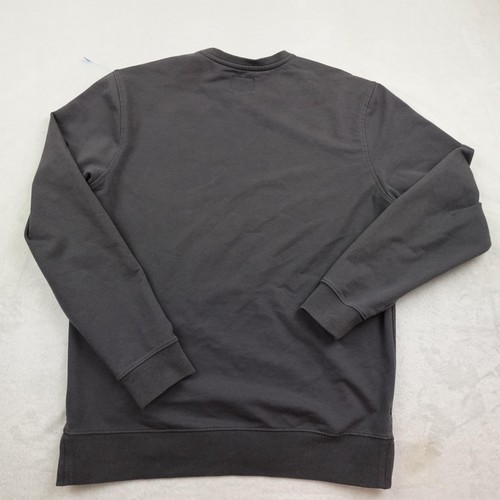 Cuts Sweatshirt Mens Medium Blue Split-Hem Hyperloop Crewneck Pullover L1037 - Picture 4 of 7