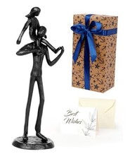 Dad Birthday Gifts from Daughter - Father Daughter Iron Sculpture Handcrafted