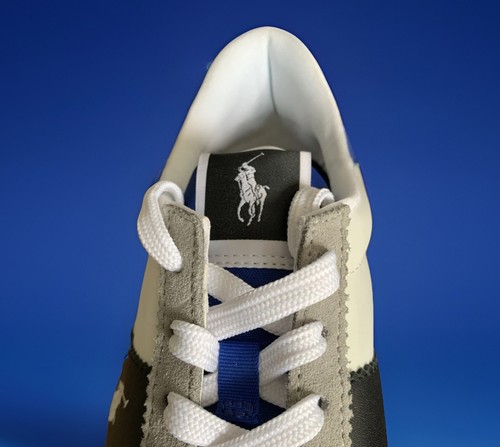 Polo Ralph Lauren Gray Suede Trainers Sneakers Mens Size US 10D EU 43 / Train 89 - Picture 5 of 18