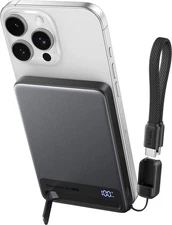 INIU - MagPro Slim 10K Qi2 Power Bank 15W Qi2 Wireless Power Bank for iPhone ...