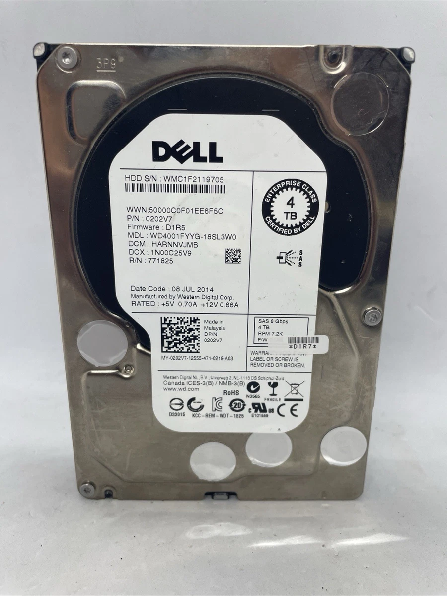 Dell SAS 4TB Storage Capacity Hard Drives (HDD, SSD & NAS) for