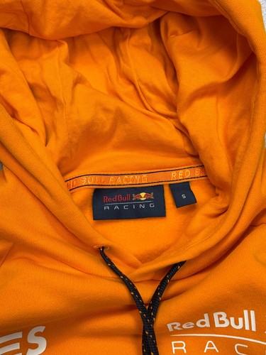 Red Bull Racing Vintage Orange Hoodie Max Verstappen 1 Size S Racing Y2K - Picture 9 of 16
